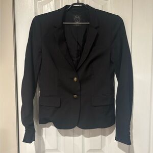 Talula Black Women's Blazer with Gold Buttons
